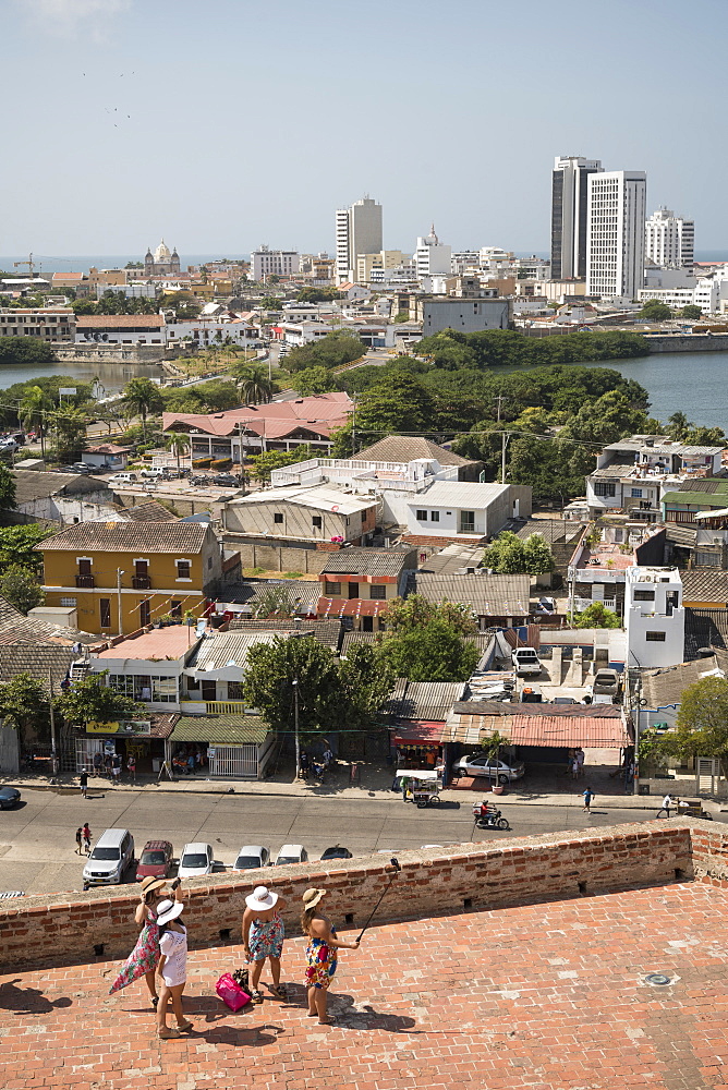 View from Castillo de San Felipe de Barajas, Cartagena, Bolivar Department, Colombia, South America