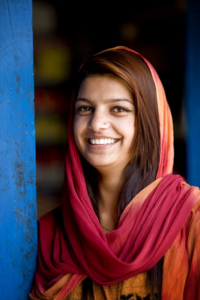 Portrait of Puspa Paudel, Naya Pul, Annapruna Himal, Nepal, Asia