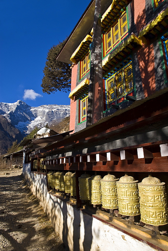 Namche Gompa (Monastery), Namche Bazaar, Solu Khumbu Region, Nepal, Himalayas, Asia