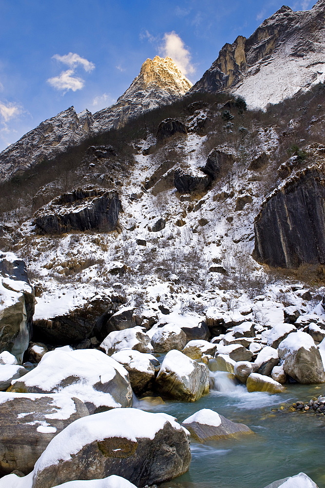 Modi Khola River, Annapurna Himal, Nepal, Himalayas, Asia