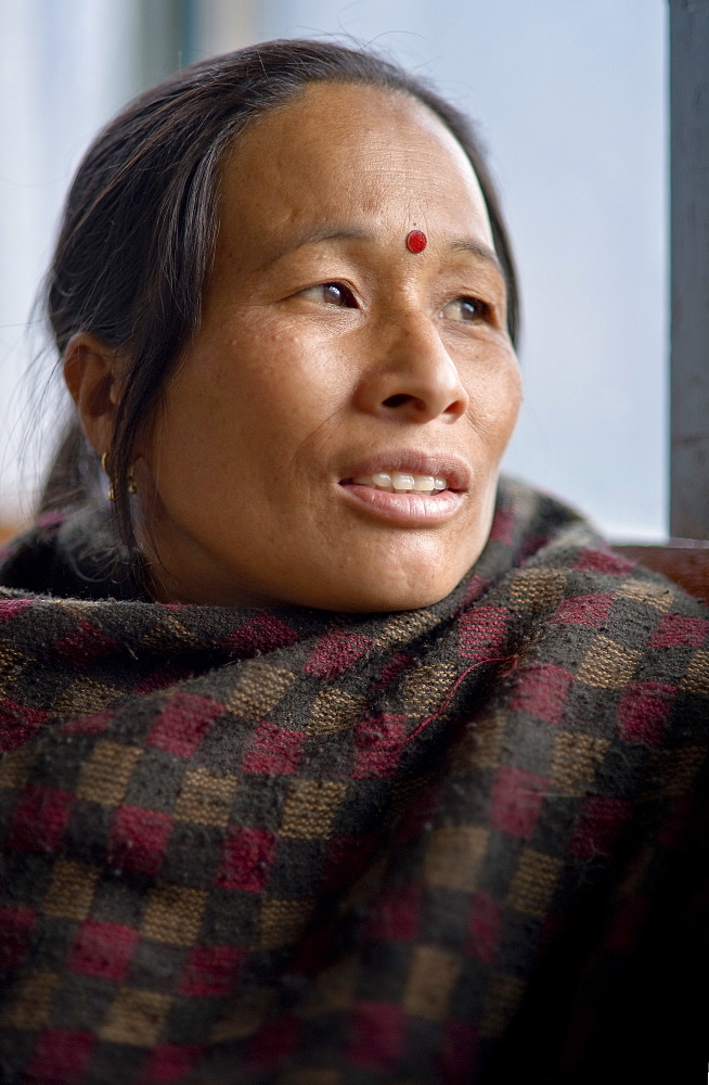 Portrait of Kanchhi Gurung, Sinuwa, Annapurna Himal, Himalaya, Nepal, Asia