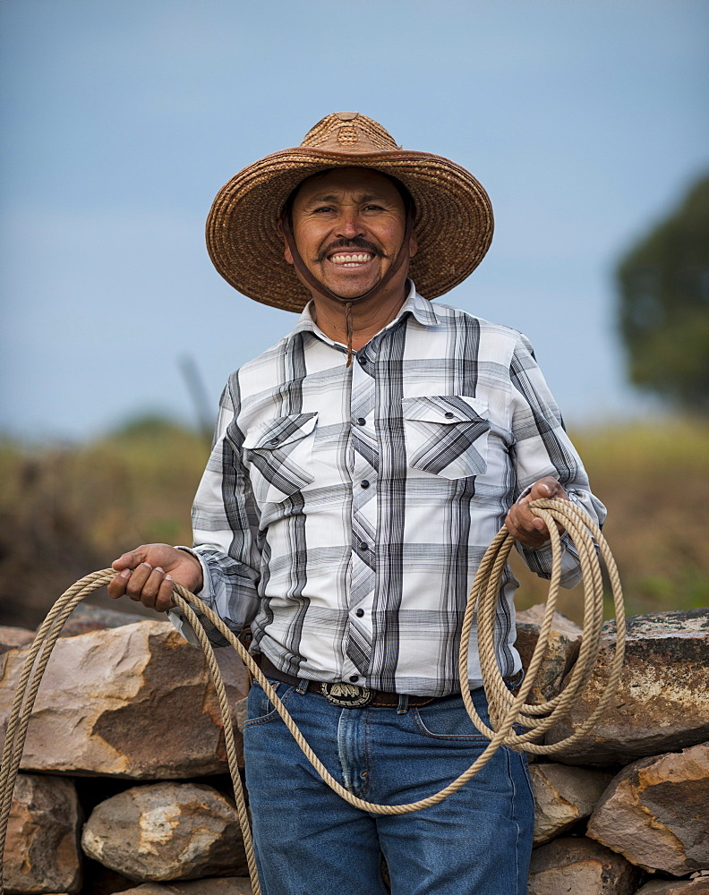 Portrait of Tomas, Rancho Xotolar, San Miguel de Allende, Guanajuato, Mexico, North America