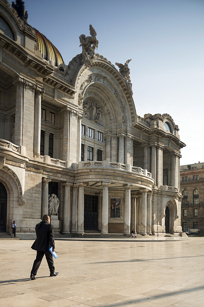 Exterior of Palacio de Bellas Artes, Mexico City, Mexico, North America