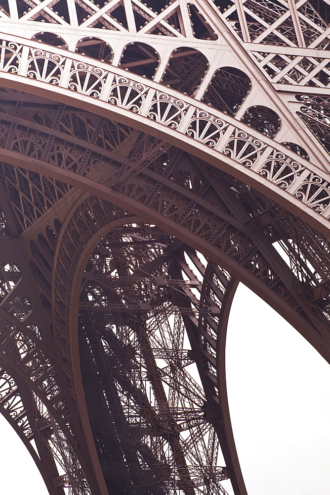 Abstract of the Eiffel Tower in Paris, France, Europe