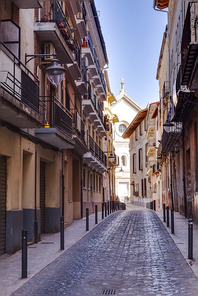 The narrow streets of Xativa, Valencia, Spain, Europe