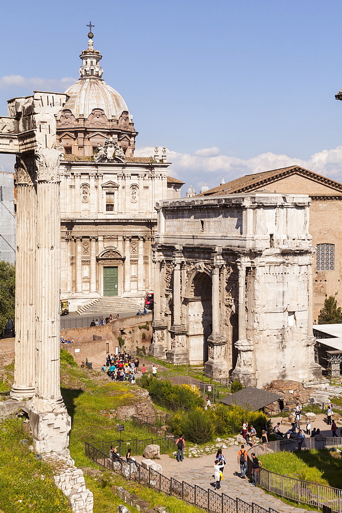 The Roman Forum (Foro Romano), Rome, Lazio, Italy, Europe