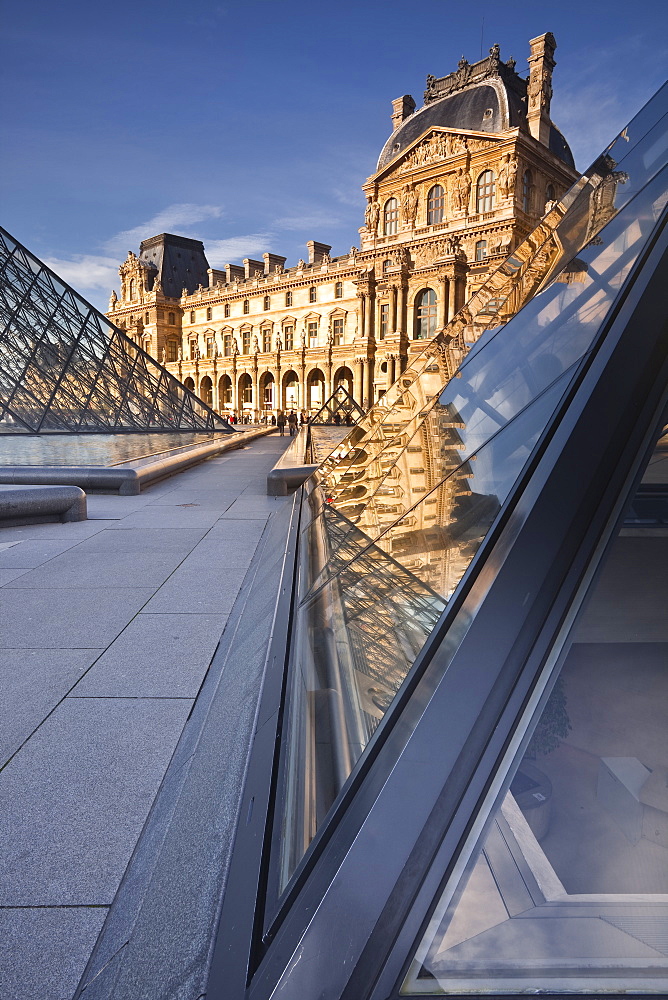 The Pyramid at the Louvre Museum, Paris, France, Europe