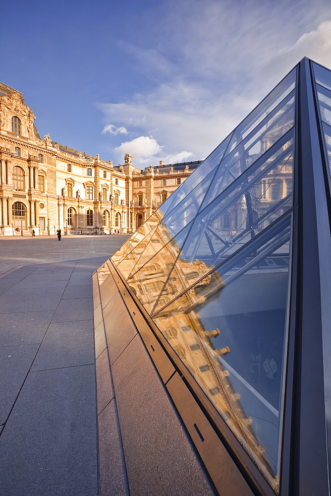 The Pyramid at the Louvre Museum, Paris, France, Europe