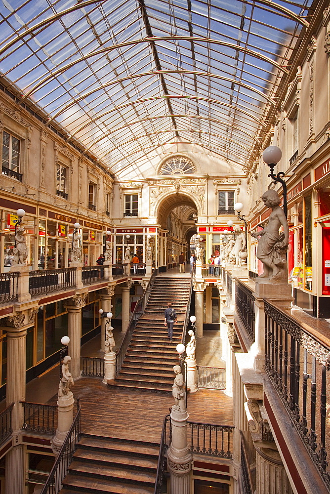 The Passage Pommeray shopping area in the city of Nantes, Loire-Atlantique, France, Europe