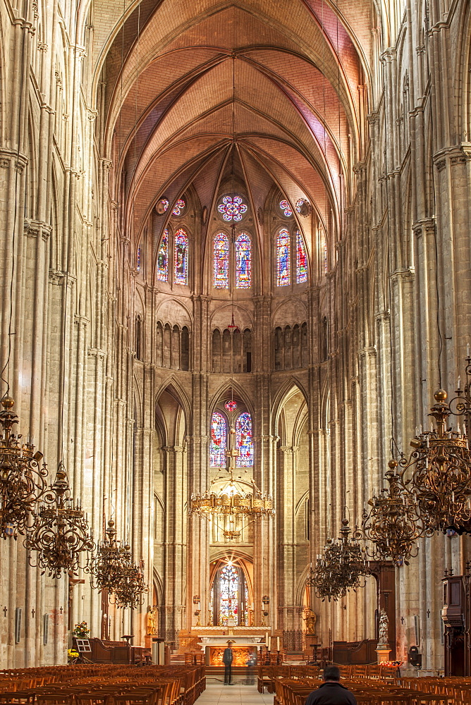 The cathedral of Saint Etienne, Bourges, UNESCO World Heritage Site, Cher, France, Europe