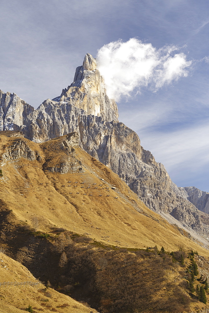 Cimon della Pala in the Dolomites, Italy, Europe