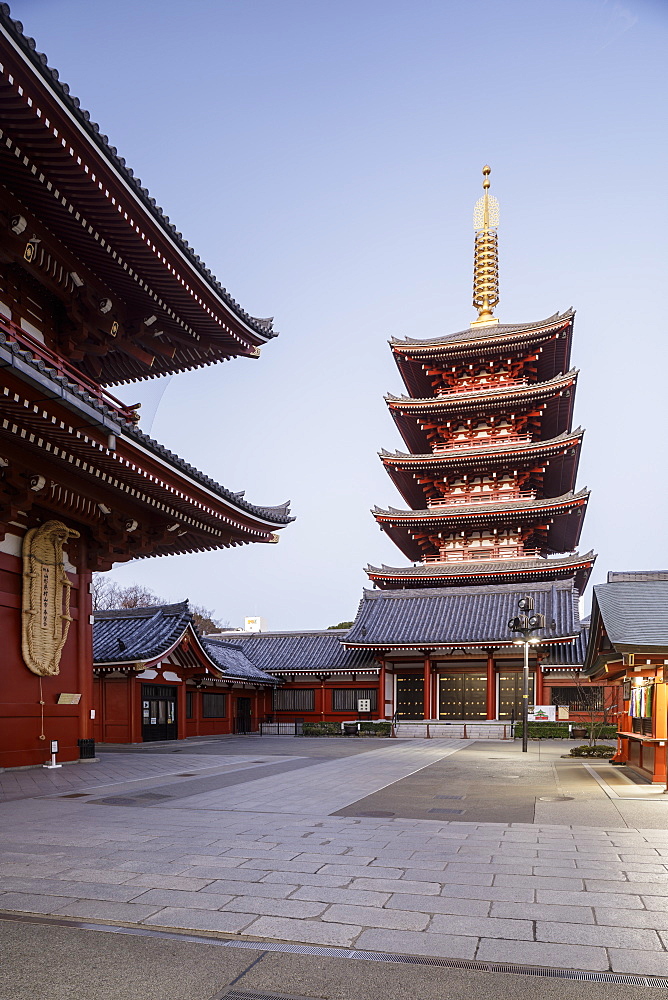 Senso-ji Temple, an ancient Buddhist temple in the Asakusa district, Tokyo, Japan, Asia