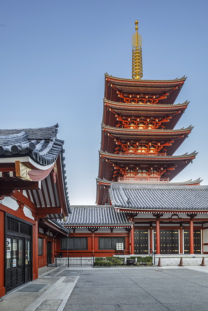 Senso-ji Temple, an ancient Buddhist temple in the Asakusa district, Tokyo, Japan, Asia