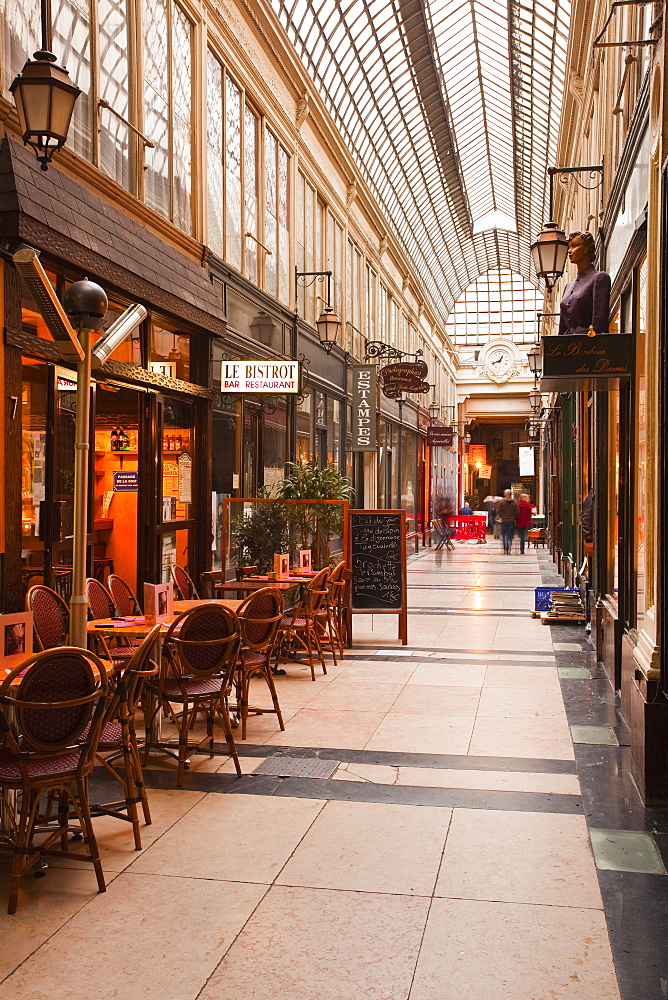 Passage des Panoramas in central Paris, France, Europe