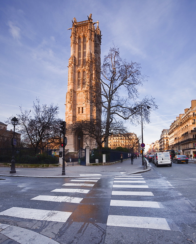 The gothic Tour Saint Jacques, Paris, France, Europe