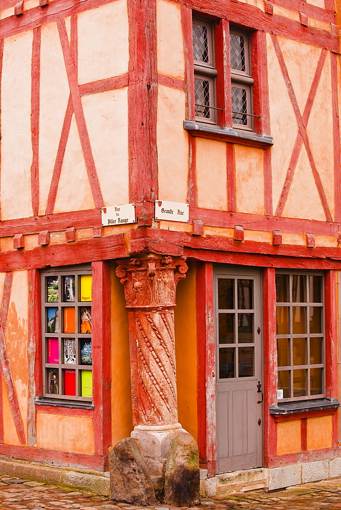 La Maison du Pilier Rouge in Le Mans, Sarthe, Pays de la Loire, France, Europe 