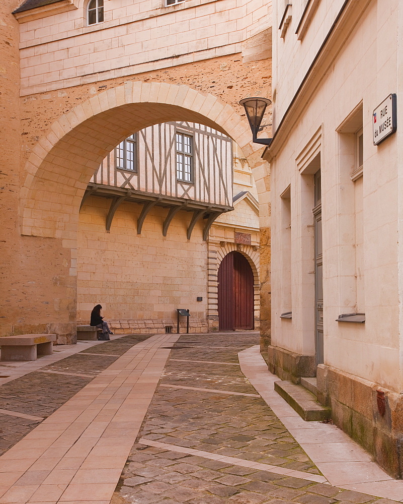 Rue du Musee in Angers, Maine-et-Loire, France, Europe