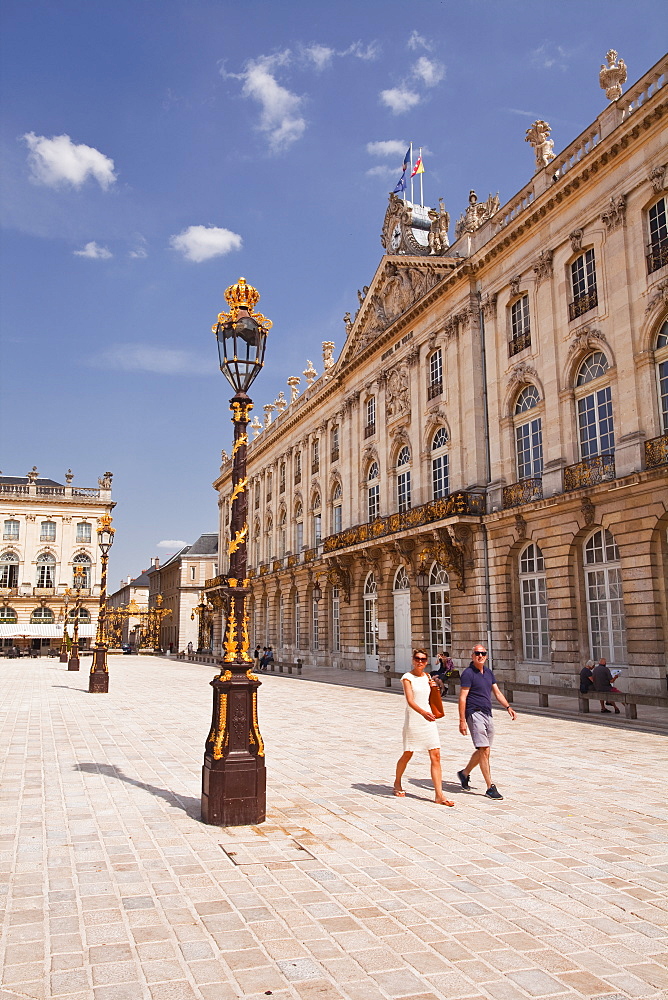 Hotel de Ville in Place Stanislas, UNESCO World Heritage Site, Nancy, Meurthe-et-Moselle, France, Europe