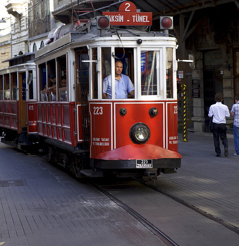 Tram driver, Istanbul, Istanbul, Turkey, Europe, Eurasia