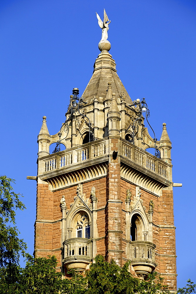 Cabot Tower located in Brandon Hill in Bristol was built in memory of John Cabot, Bristol, England, United Kingdom, Europe