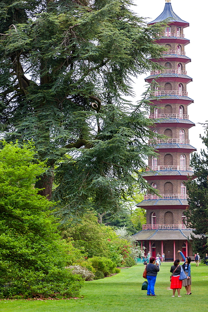 The Pagoda in Kew Gardens, UNESCO World Heritage Site, Kew, Greater London, England, United Kingdom, Europe