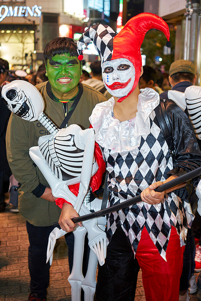 Halloween celebrations in Shibuya, Tokyo, Japan, Asia