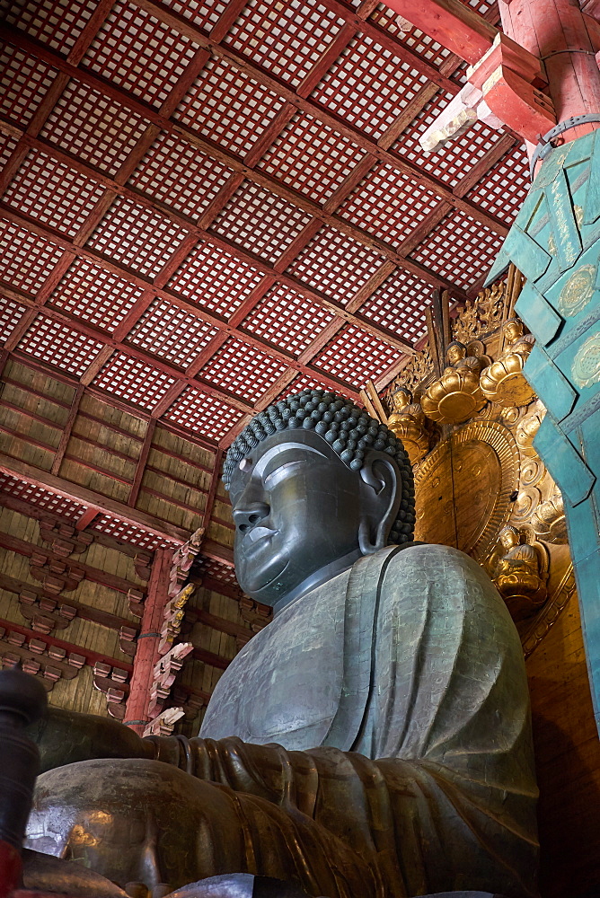 The Great Buddha Hall in the Todaiji Temple, UNESCO World Heritage Site, Nara, Honshu, Japan, Asia