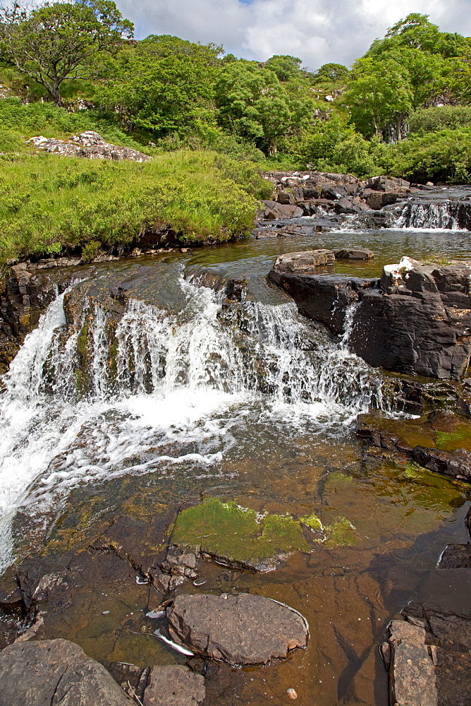 Eas Fors waterfall, Isle of Mull, Scotland, UK