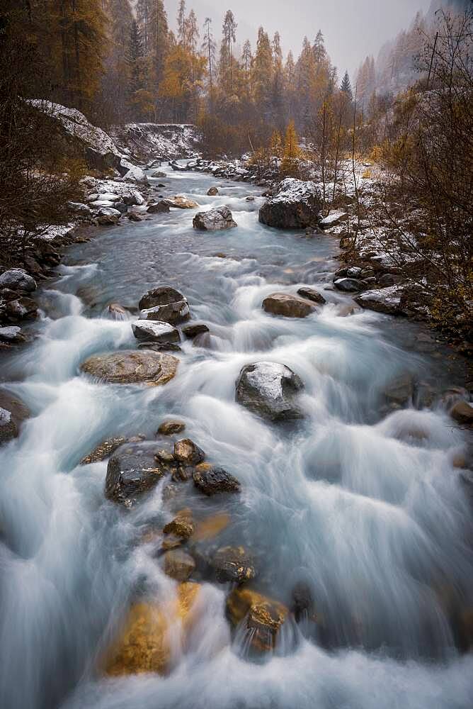 Waters of the La Tin?e river, Tin?e valley, Mercantour National Park, Alpes-Maritimes, France