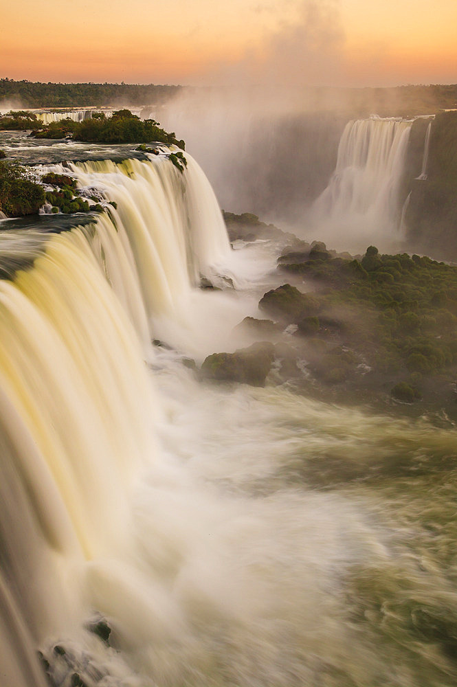 The incredibly beautiful Iguazu Falls on the border between Brazil and Argentina.