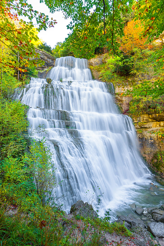 The Eventail, Herisson waterfalls, Jura, France