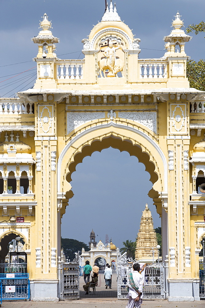 The famous Mysore Palace in Mysore, Karnataka, India.