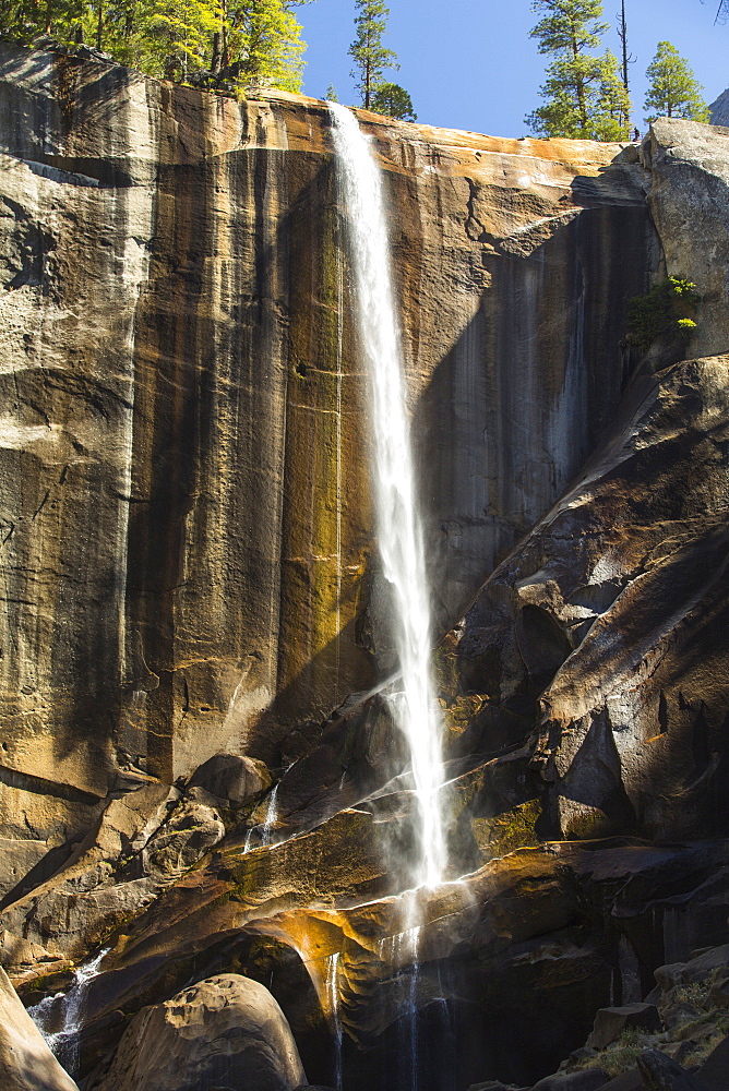 The Nevada Fall above the Yosemite Valley, California, USA.