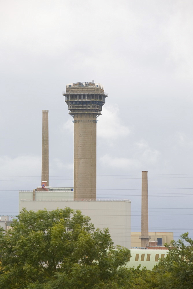 The capped off reactor at the Sellafield nuclear power station following the nuclear accident, Cumbria, England, United Kingdom, Europe