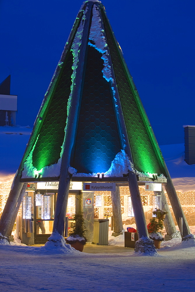 A hotel in Saariselka, Northern Finland, Finland, Scandinavia, Europe