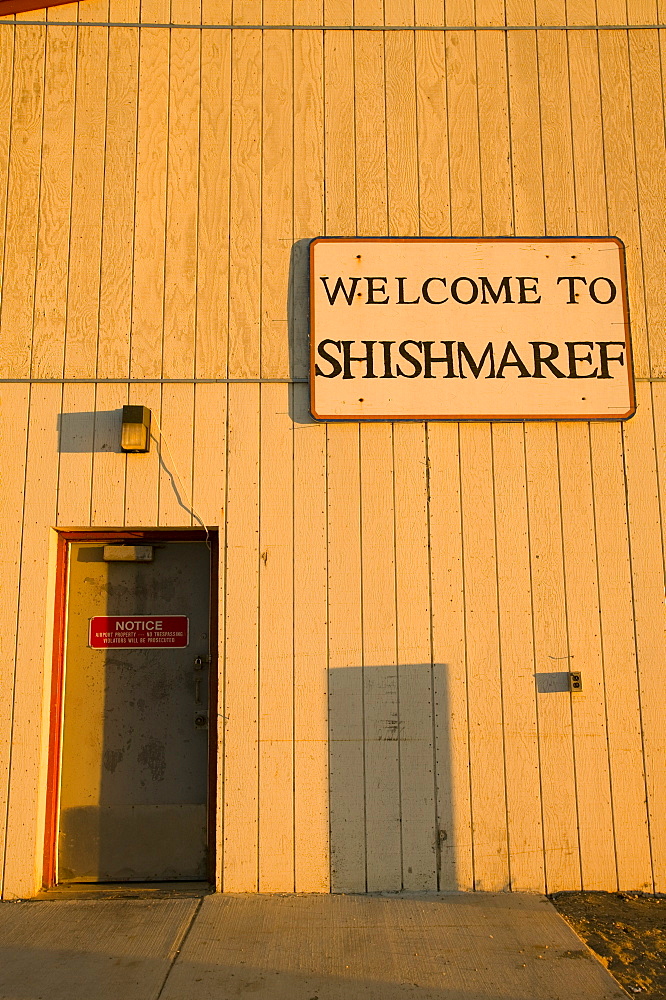 Shishmaref, a tiny island inhabited by around 600 Inuits, between Alaska and Siberia in the Chukchi Sea, United States of America, North America