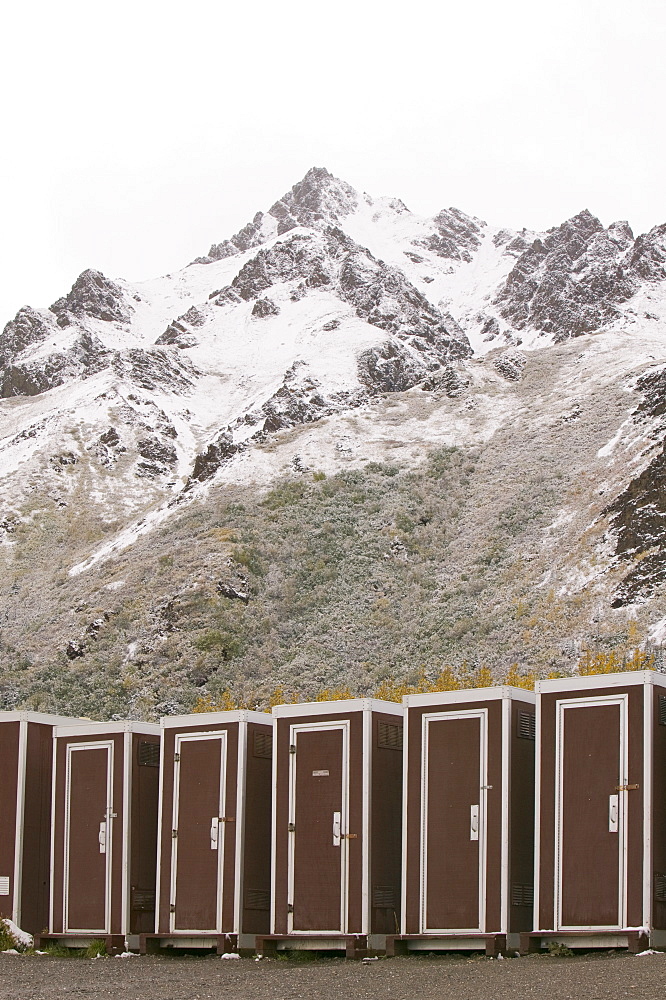 Toilets in Denali National Park, Alaska, United States of America, North America