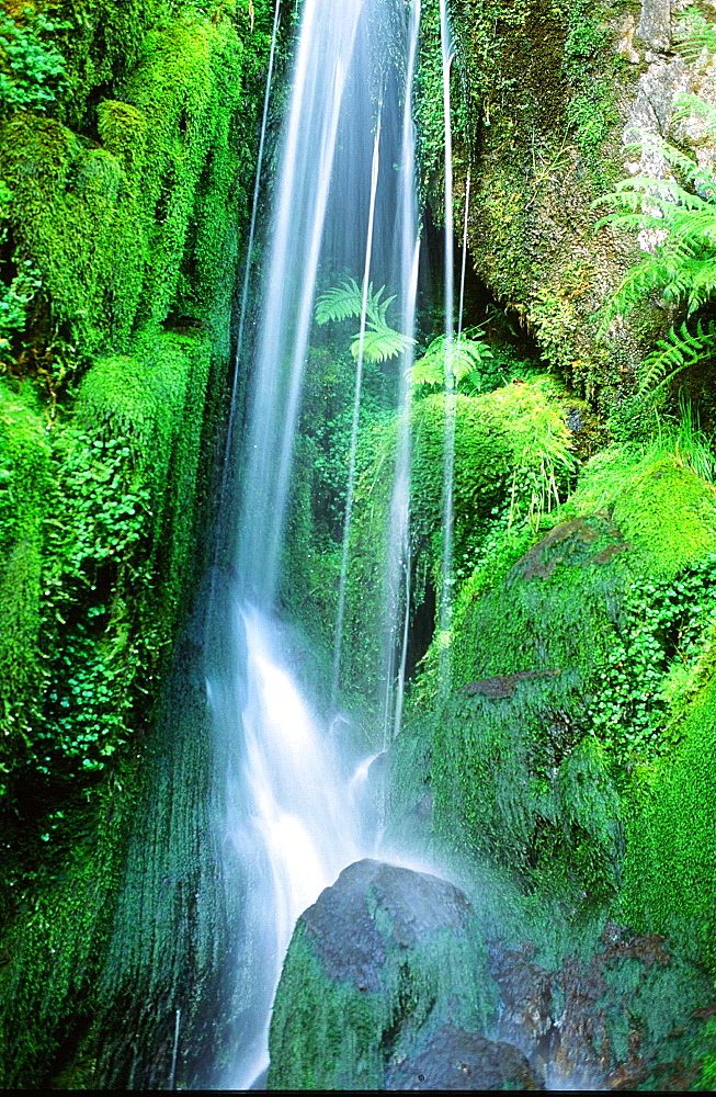 A waterfall in the Lake District, Cumbria, England, United Kingdom, Europe