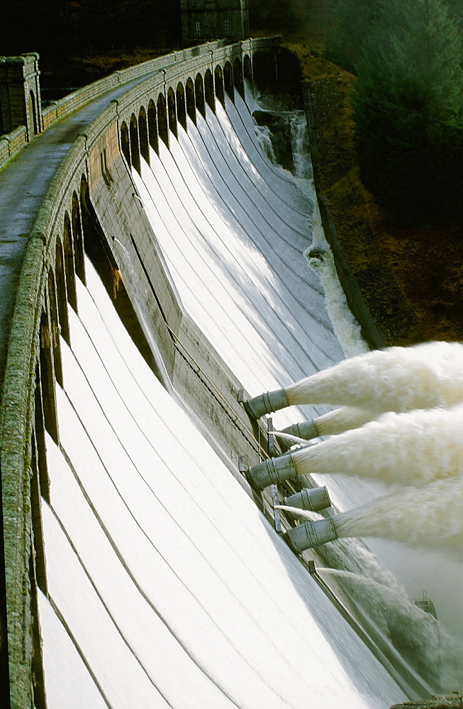 An HEP dam at Loch Lagan in Scotland, United Kingdom, Europe