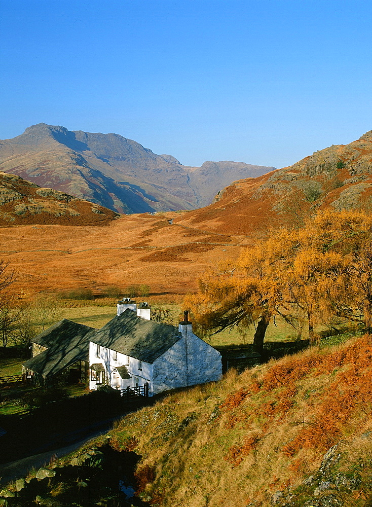 Blea Tarn House in Little Langdale in autumn, Lake District National Park, Cumbria, England, United Kingdom, Europe