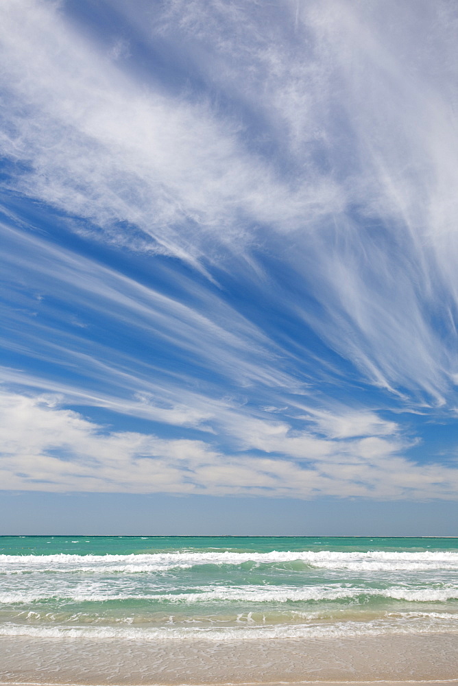 A public beach in Dubai, United Arab Emirates, Middle East