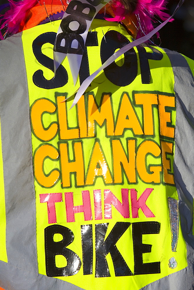 Protestors at a climate change rally in London in December 2008, England, United Kingdom, Europe