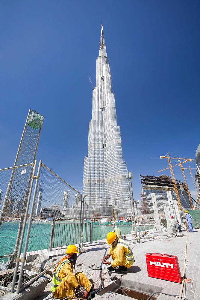 The Burj Dubai, the world's tallest building in Dubai, United Arab Emirates, Middle East