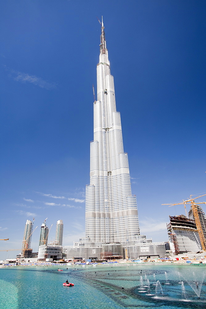 The Burj Dubai, the world's tallest building, Dubai, United Arab Emirates, Middle East