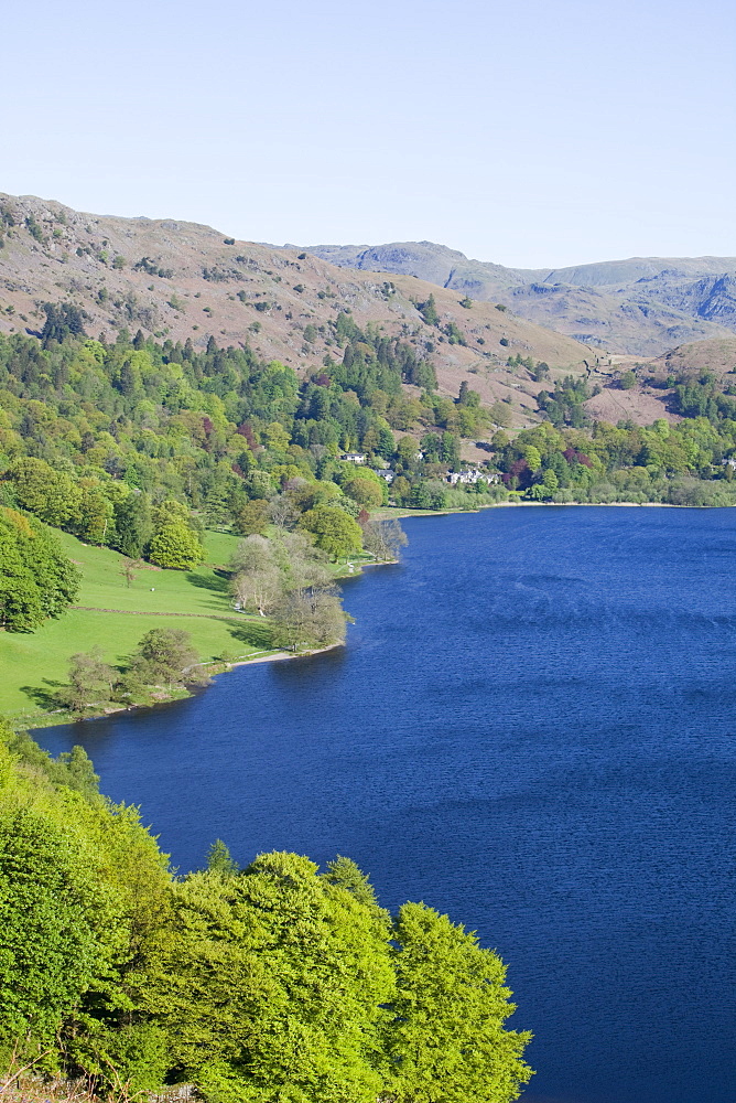 Grasmere from Loughrigg Terrace in the Lake District National Park, Cumbria, England, United Kingdom, Europe