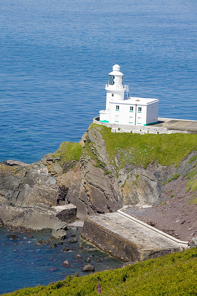 Lighthouse at Hartland Point in Devon, England, United Kingdom, Europe