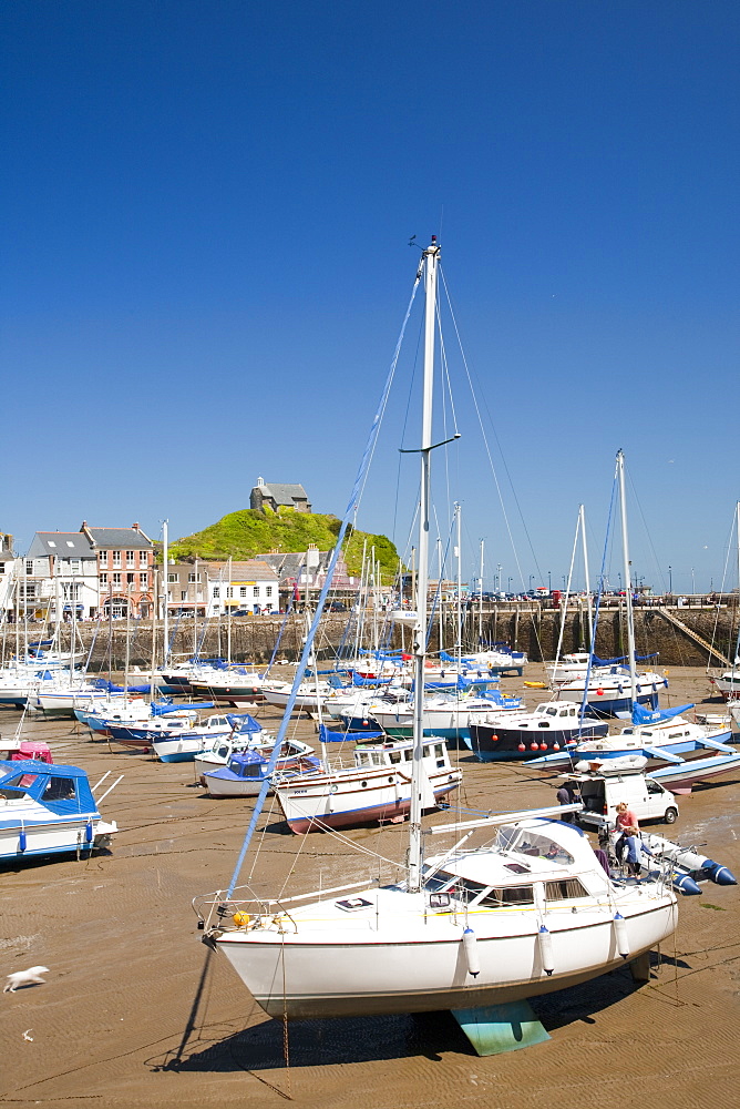 Ilfracombe harbour on the North Devon coast, England, United Kingdom, Europe