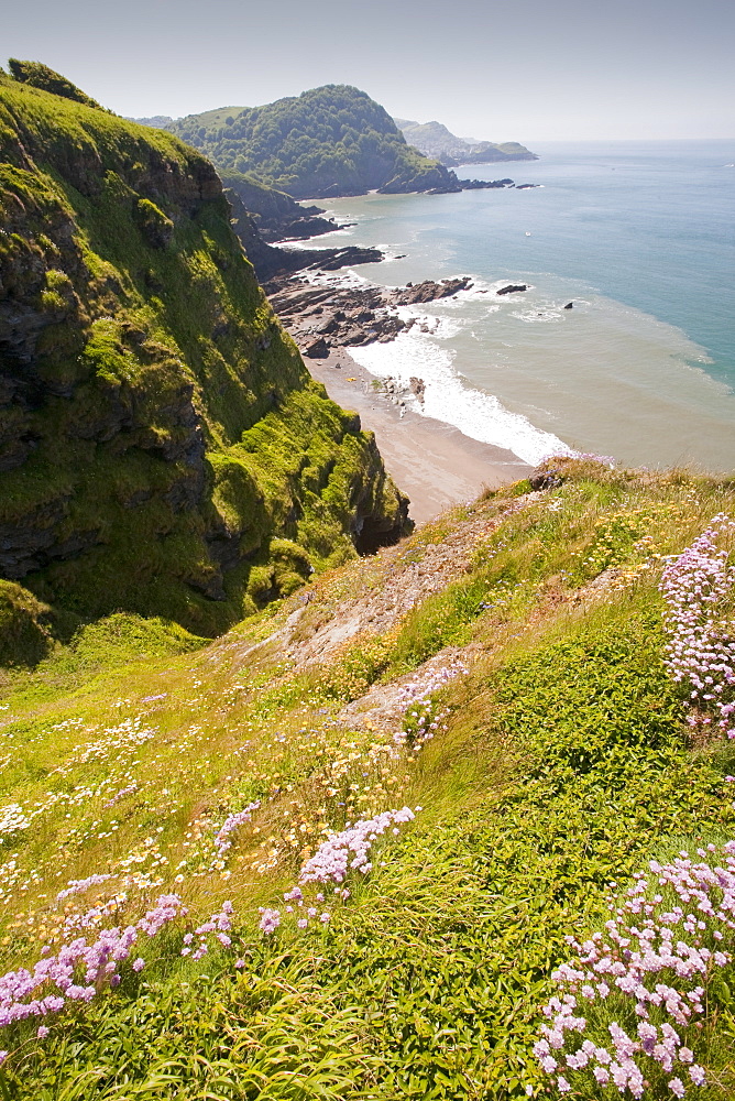 The North Devon coast near Combe Martin, England, United Kingdom, Europe