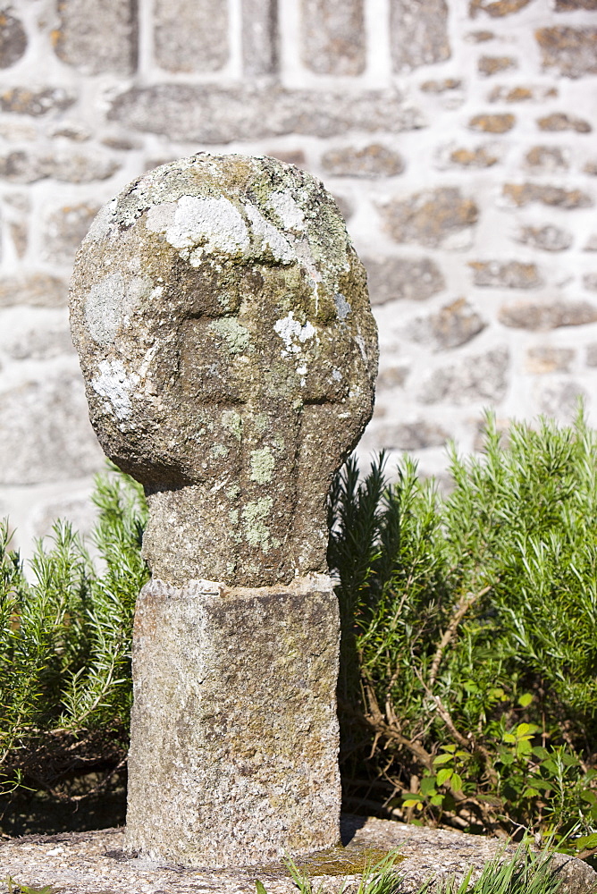 The ancient market cross in St. Just churchyard, Cornwall, England, United Kingdom, Europe