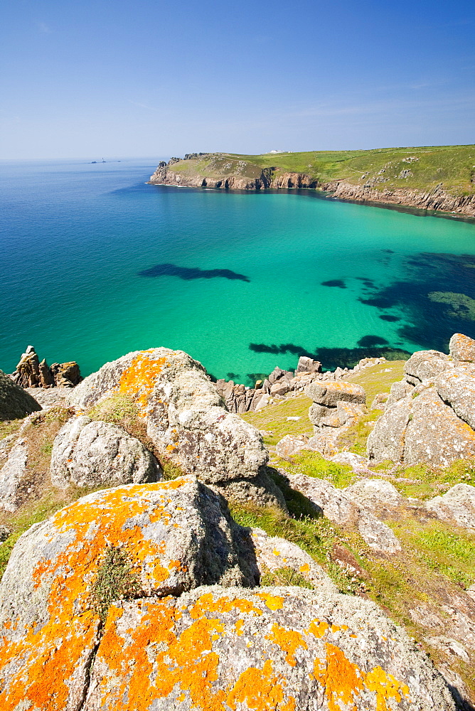 Cornish coastal scenery between Gwennap Head and Lands End, Cornwall, England, United Kingdom, Europe